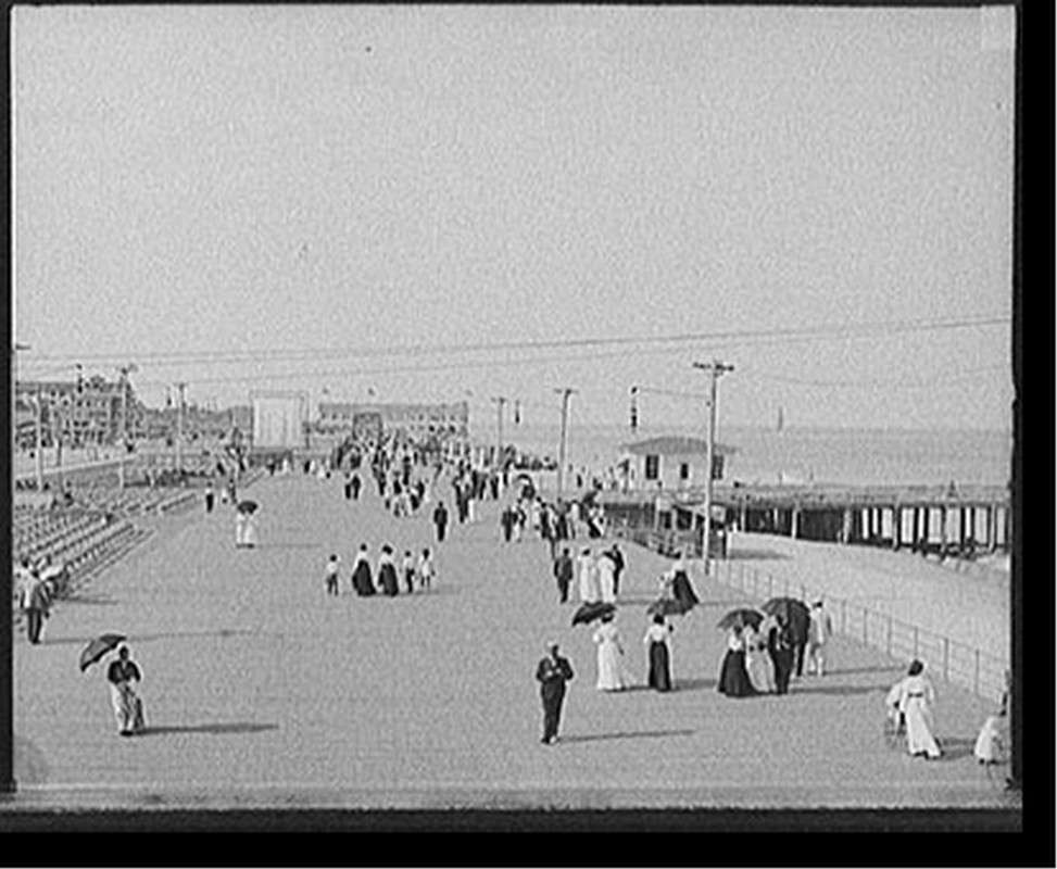 [Boardwalk, Asbury Park, N.J.], [1905?] — historic photograph
