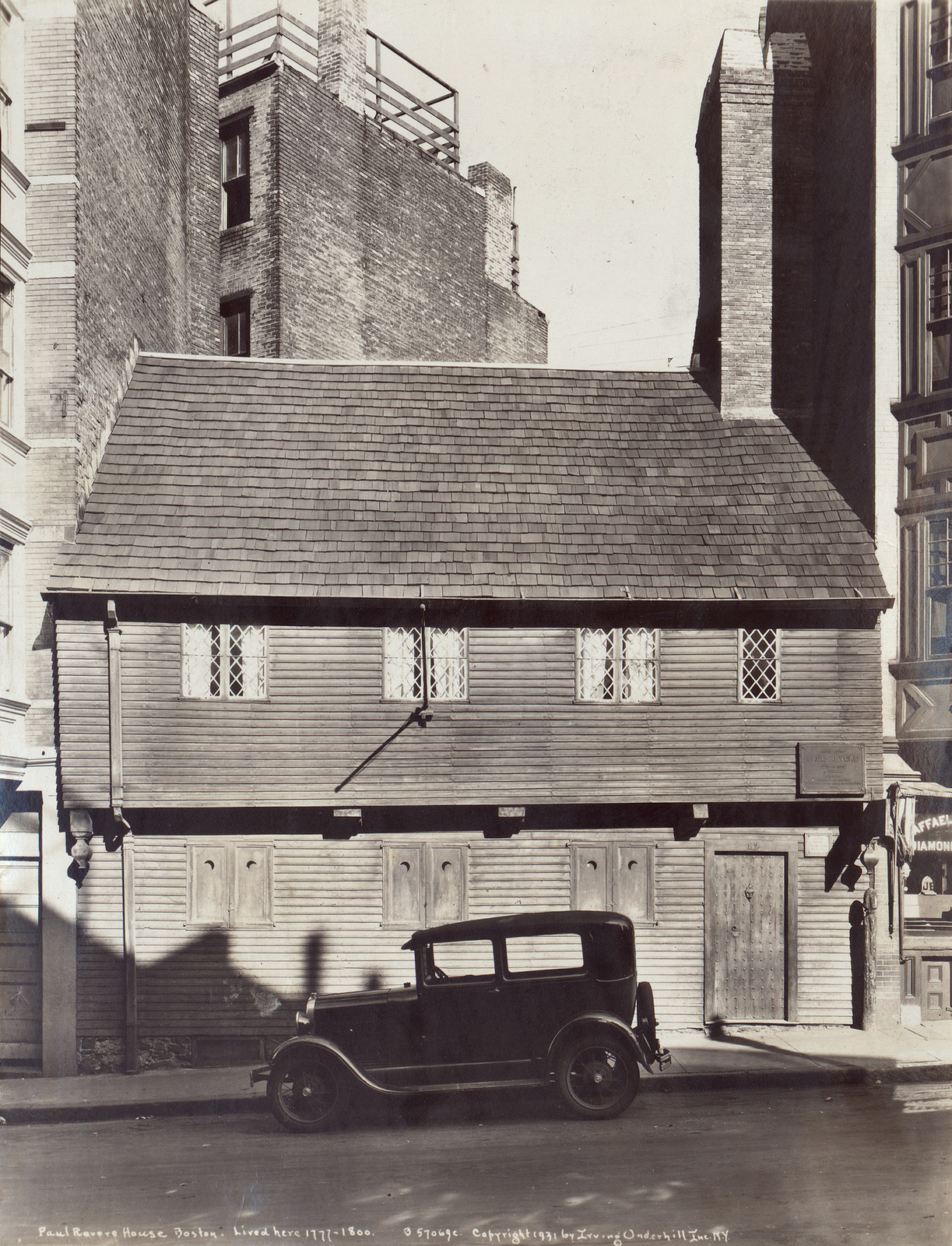 Paul Revere House, Boston. Lived here 1771-1800 — historic image