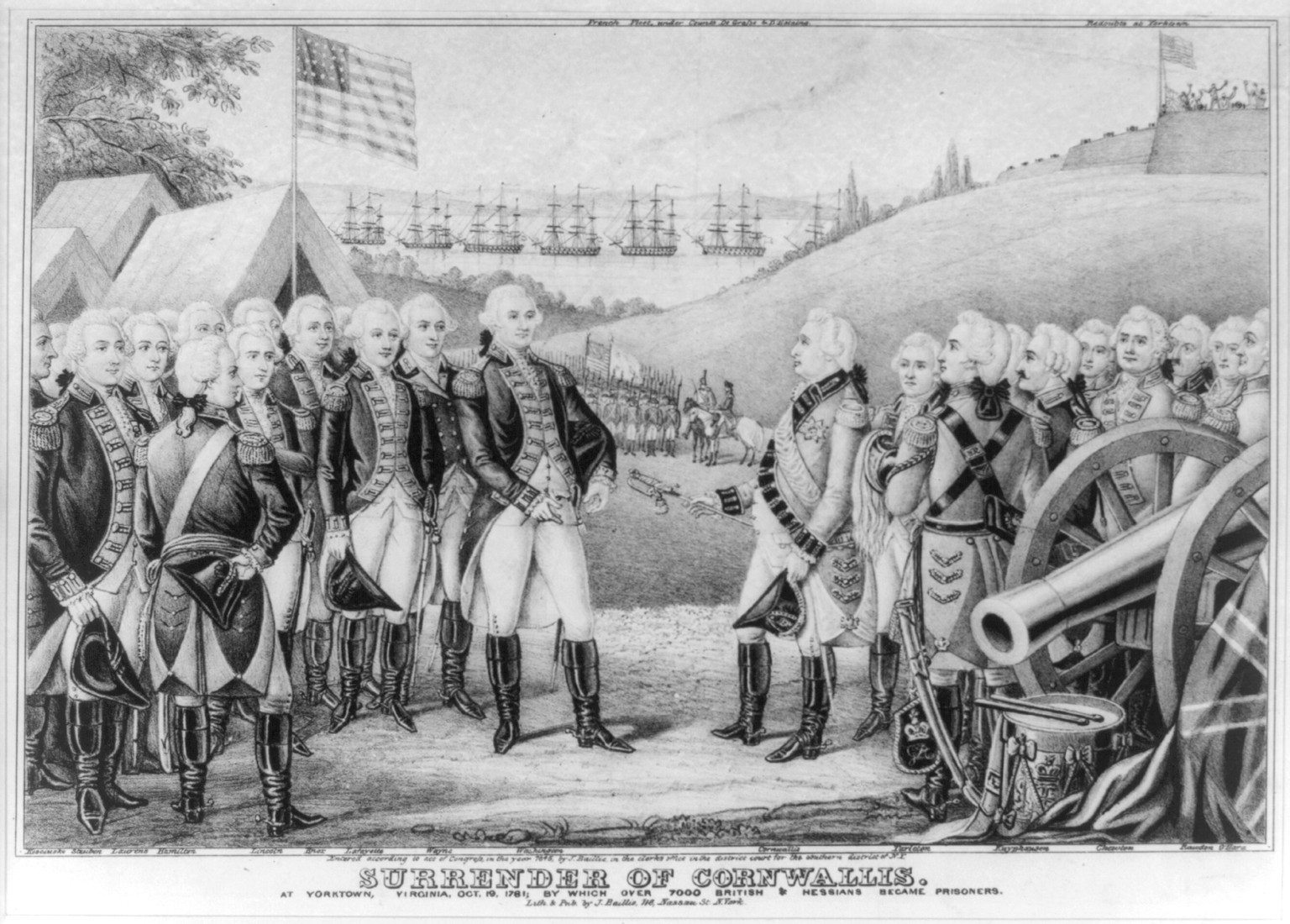 Surrender of Cornwallis, c1845 Dec. 31. — historic print