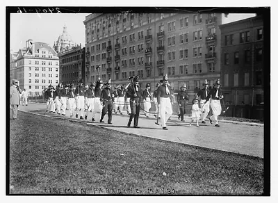Firemen parading, May 30.