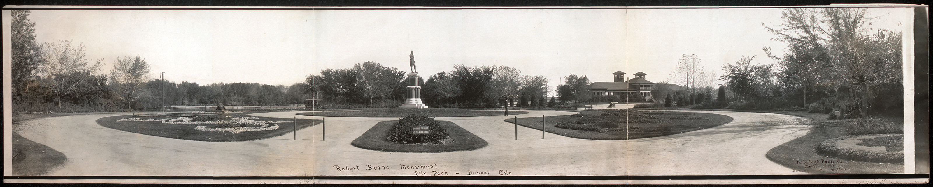 Robert Burns Monument Denver, Colorado, 1907, 1907 — historic image
