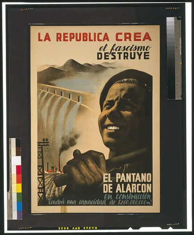 La Republica crea, el fascismo destruye. El pantano de Alarcon ...