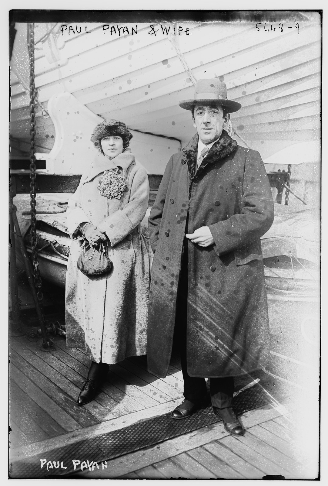 Paul Payan & wife, n/a — historic photograph