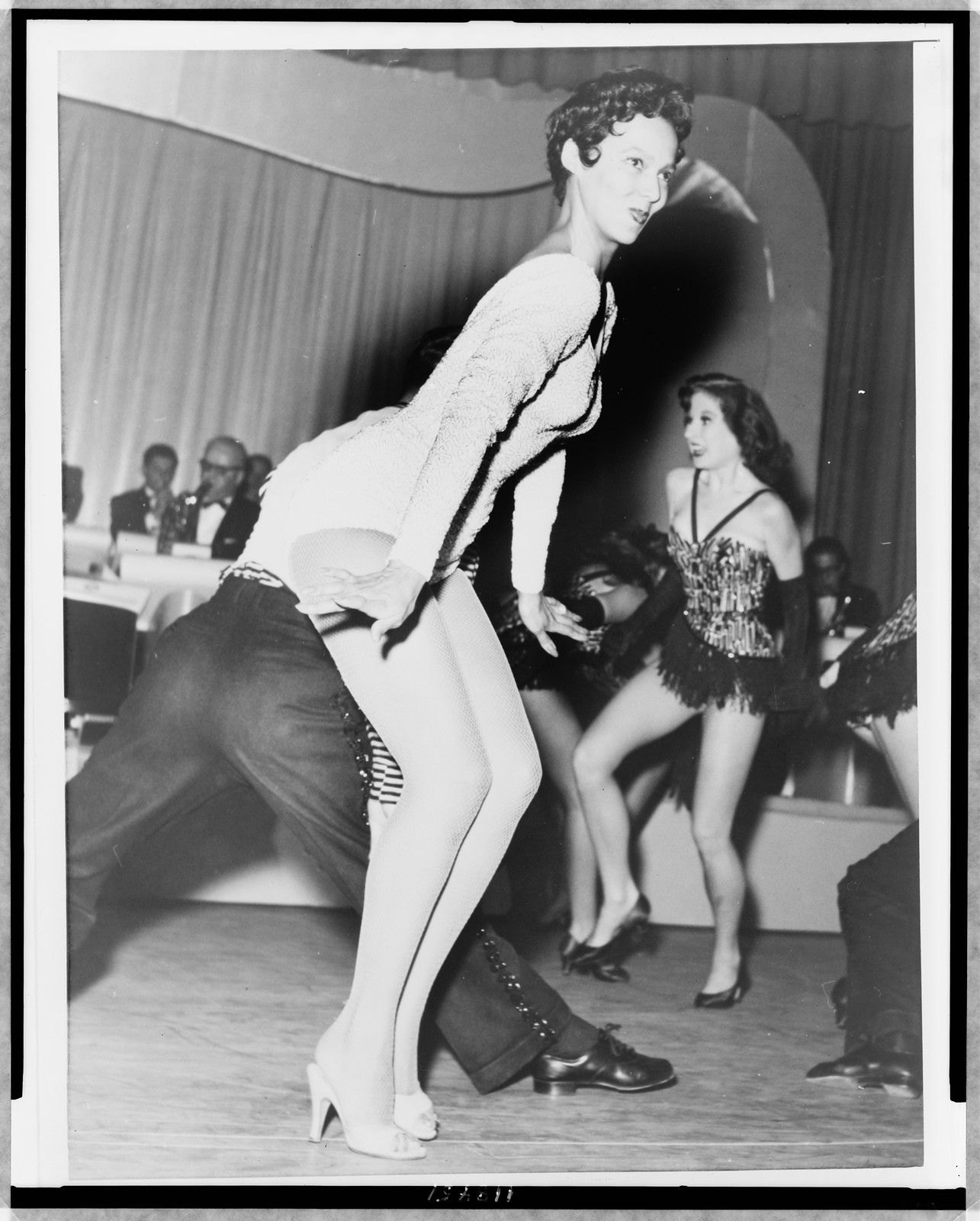 [Dorothy Dandridge dances at nightclub in Las Vegas] — historic photograph