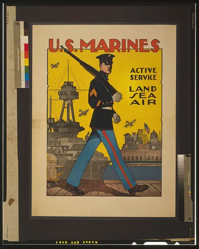 U.S. Marines - active service - land, sea, air