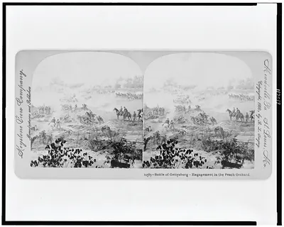 Battle of Gettysburg - Engagement in the Peach Orchard