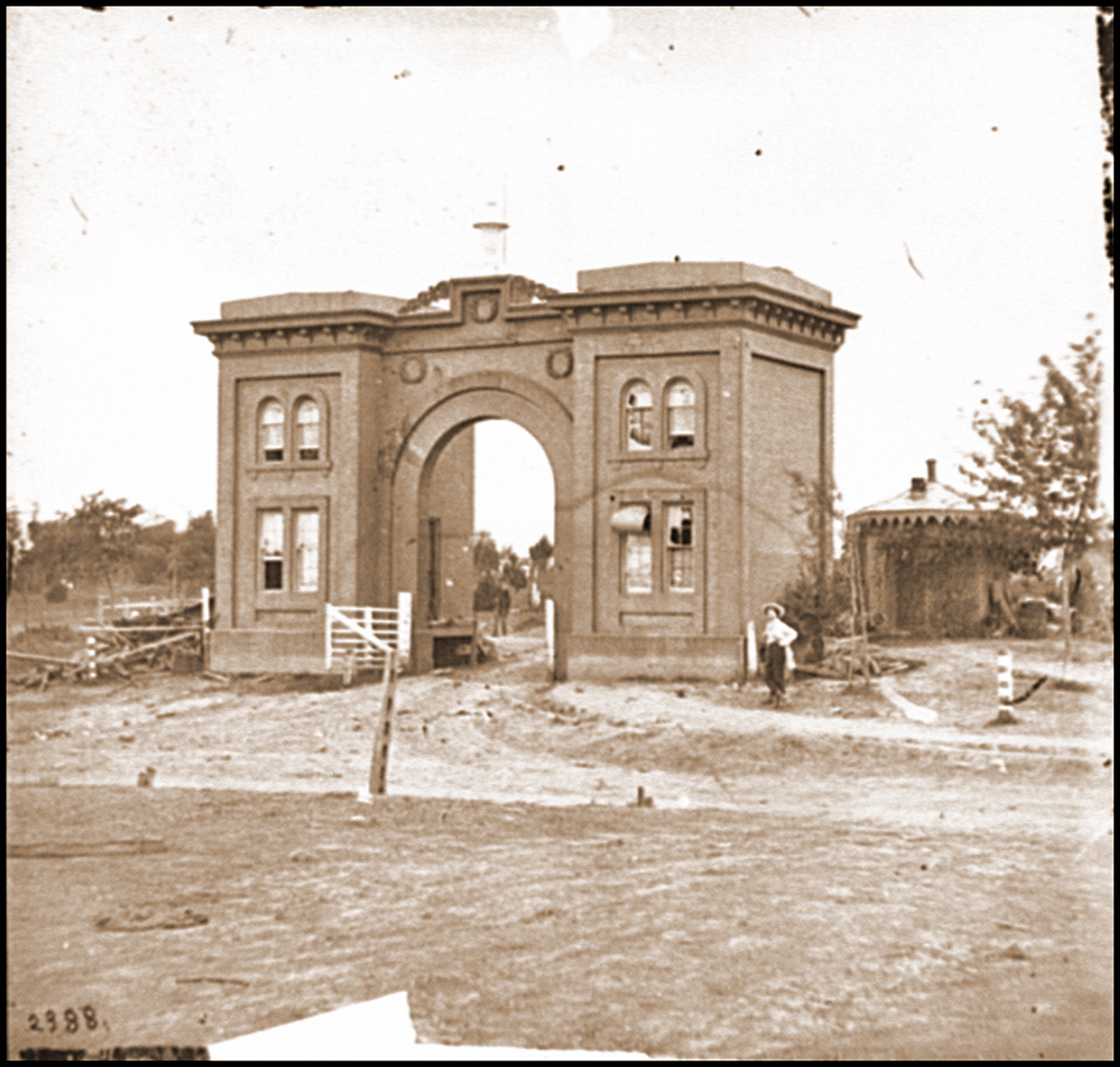 Gettysburg Pa. The cemetery gatehouse, 1863 — historic photograph