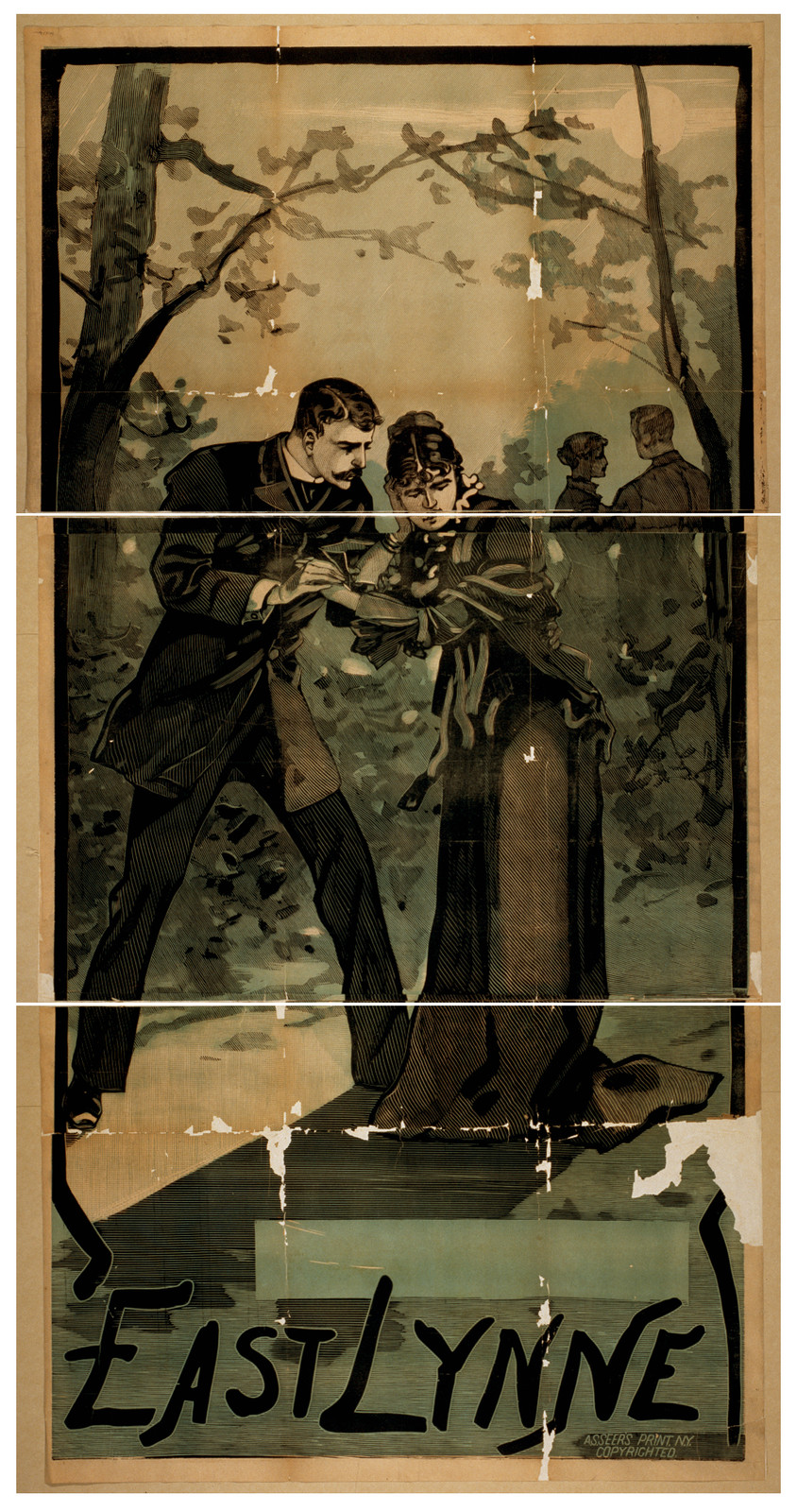 East Lynne, 1881 — vintage poster