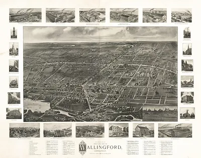 CT Wallingford 1905 MAP