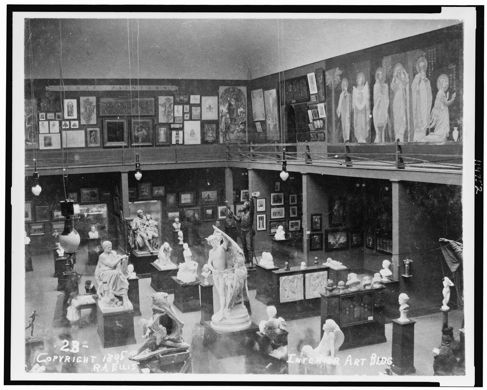 [Interior of Fine Arts Building, Cotton States Exposition, Atlanta], c1895. — historic photograph