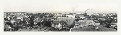 Panoramic view of St. Petersburg, Fla. from the La Plaza Theatre