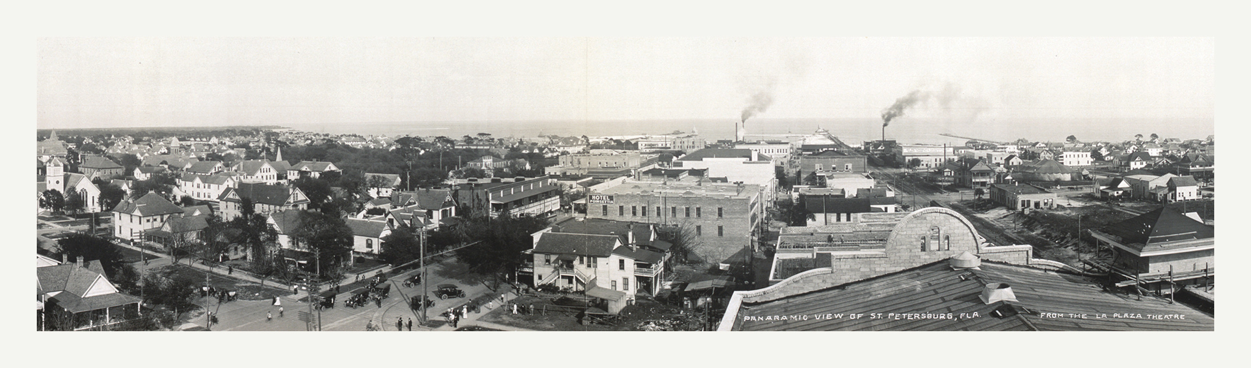 Panoramic view of St. Petersburg, Fla. from the La Plaza Theatre, 1913 — historic image