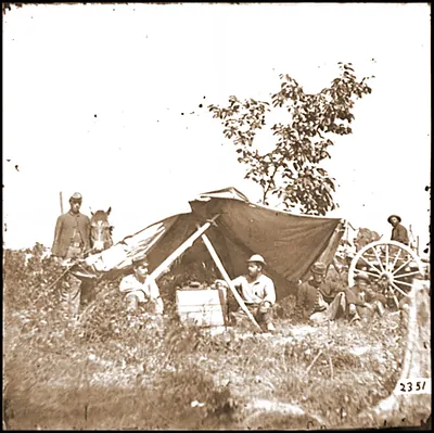 Wilcoxs Landing Va. vicinity of Charles City Court House. Field telegraph station