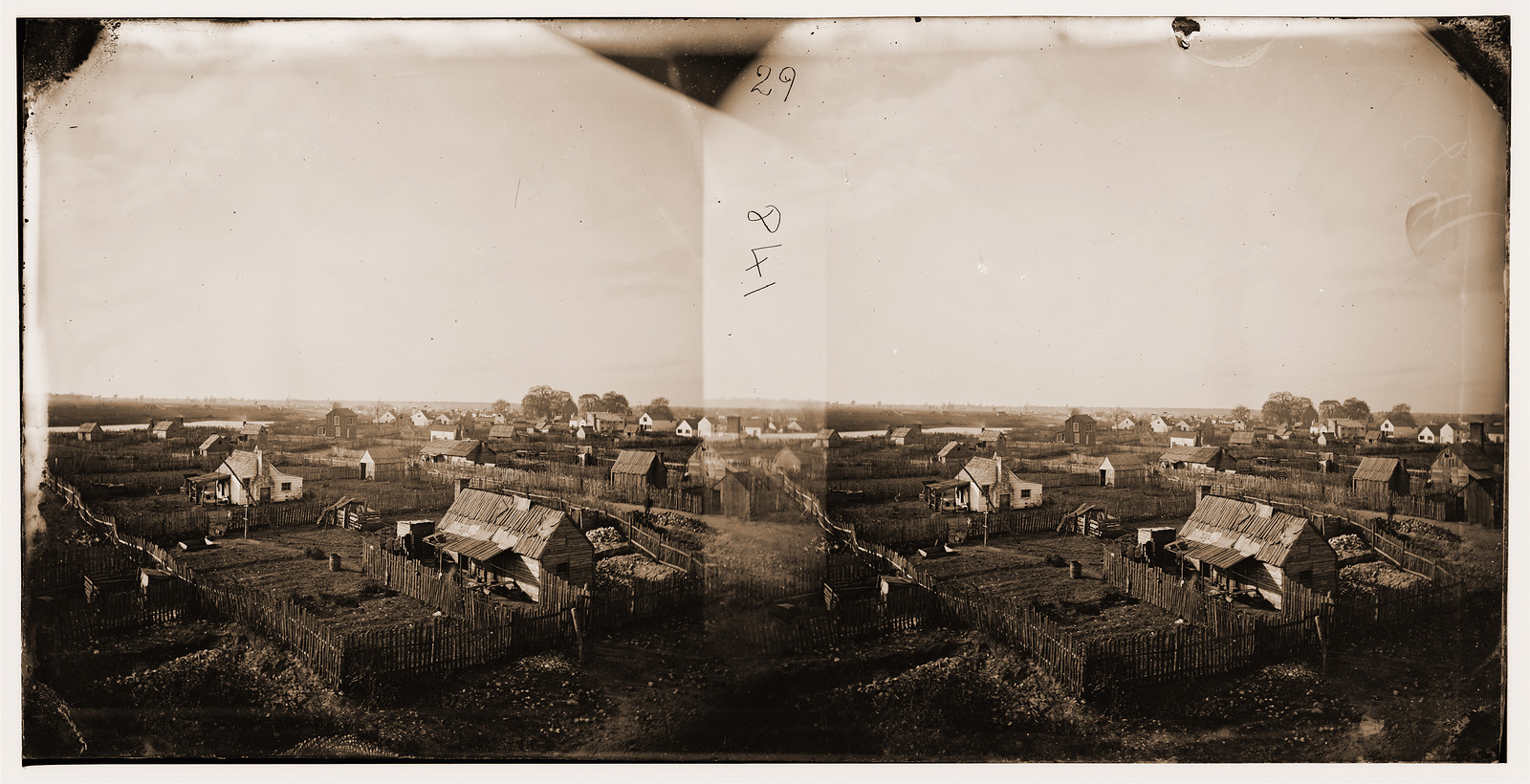 Hampton Virginia. Slab-town, 1864 — historic photograph
