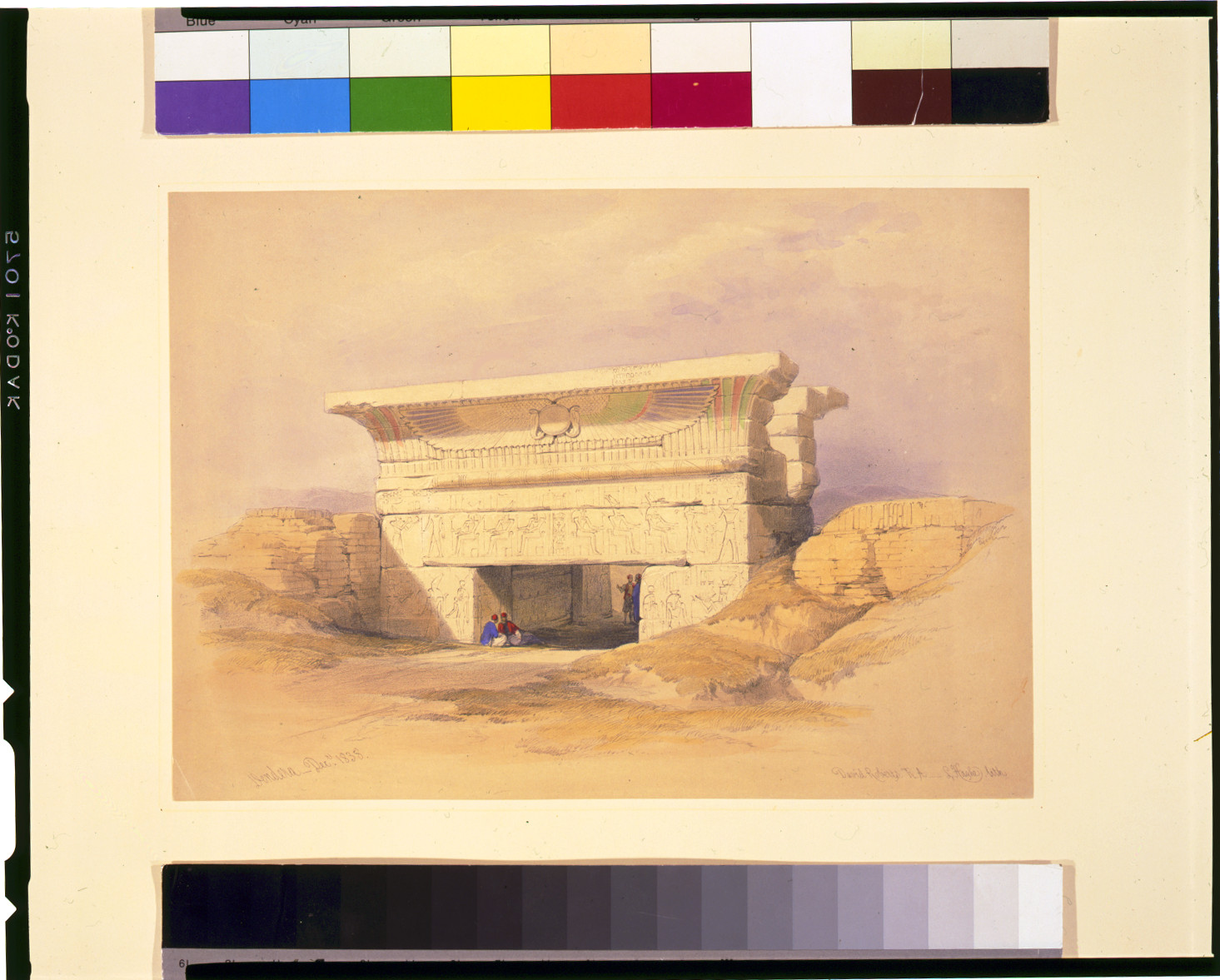 Dendera Decr. 1838 / David Roberts, R.A., [published between 1846 and 1849] — antique lithograph
