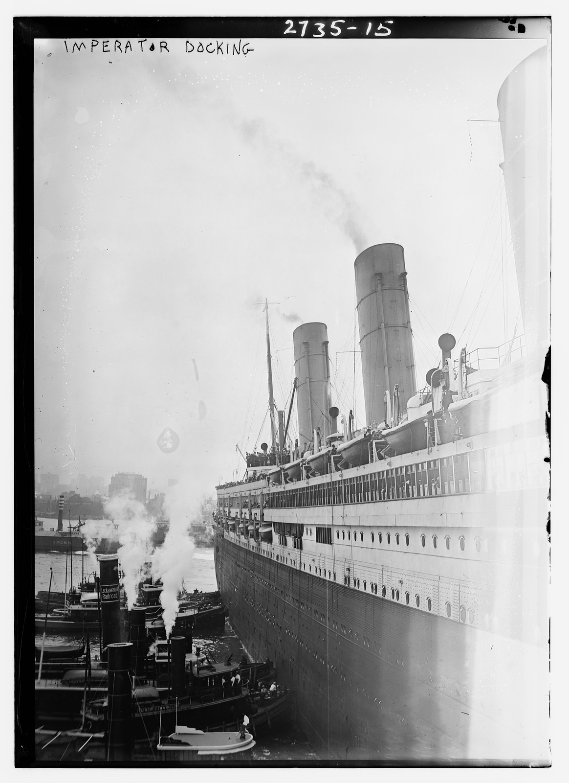 IMPERATOR docking, n/a — historic photograph
