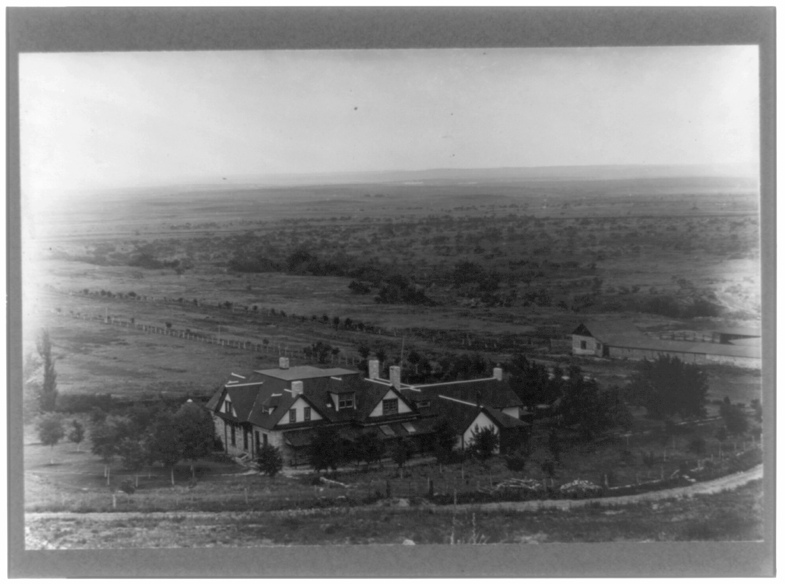 JA Ranch, Texas - 1907 - The headquarters of the old JA outfit, owned by John Adair of England, 1907 — historic photograph