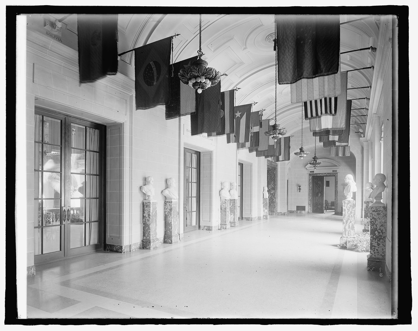 Pan American Union, [Washington, D.C.], interior, [between 1910 and 1925] — historic photograph