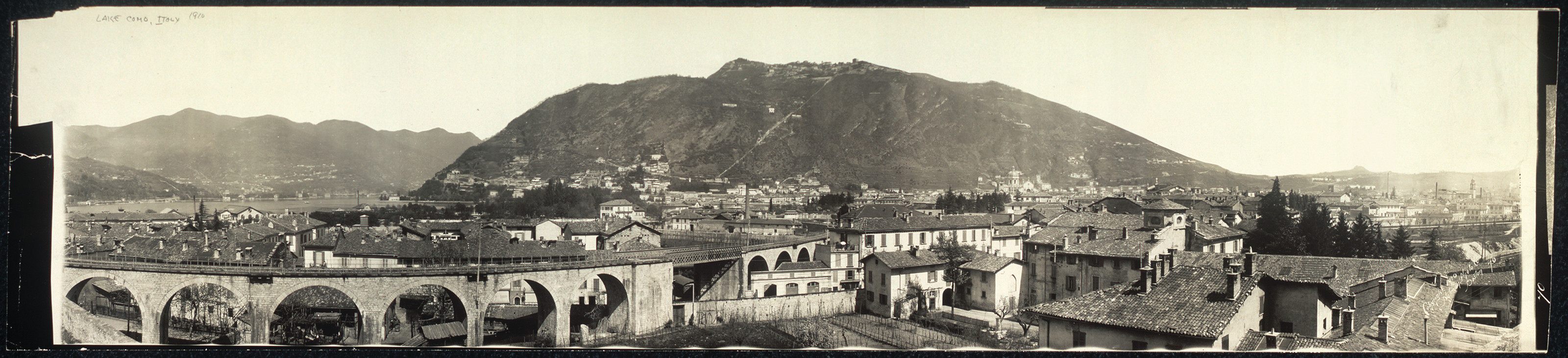 Town of Como and Lake, Italy, 1910, 1910 — historic image