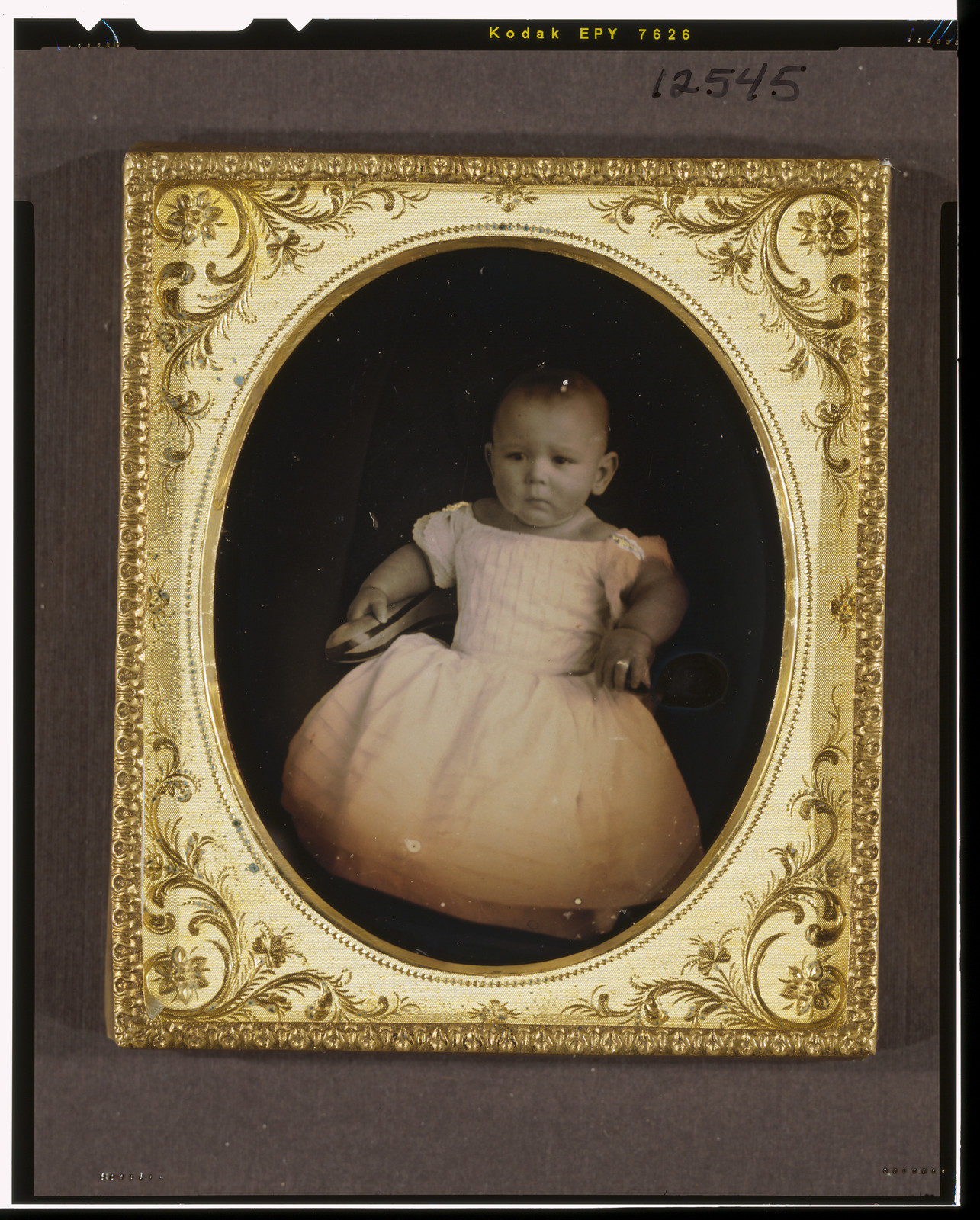 [Unidentified child, full-length portrait, facing left], [ca. 1855] — historic photograph