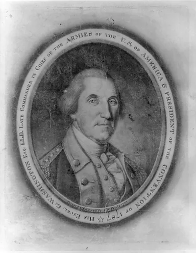 His Excel: G: Washington Esq: L.L.D. Late commander in chief of the armies of the U.S. of America & president of the Convention of 1787 / painted & engrav'd by C.W. Peale.