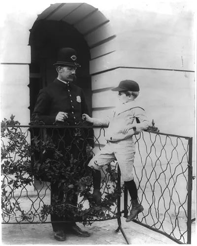 Archie Roosevelt and his friend the policeman