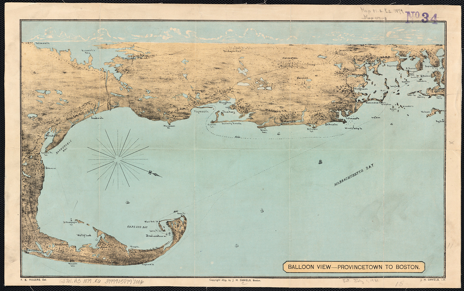 Balloon View: Provincetown to Boston — historic image