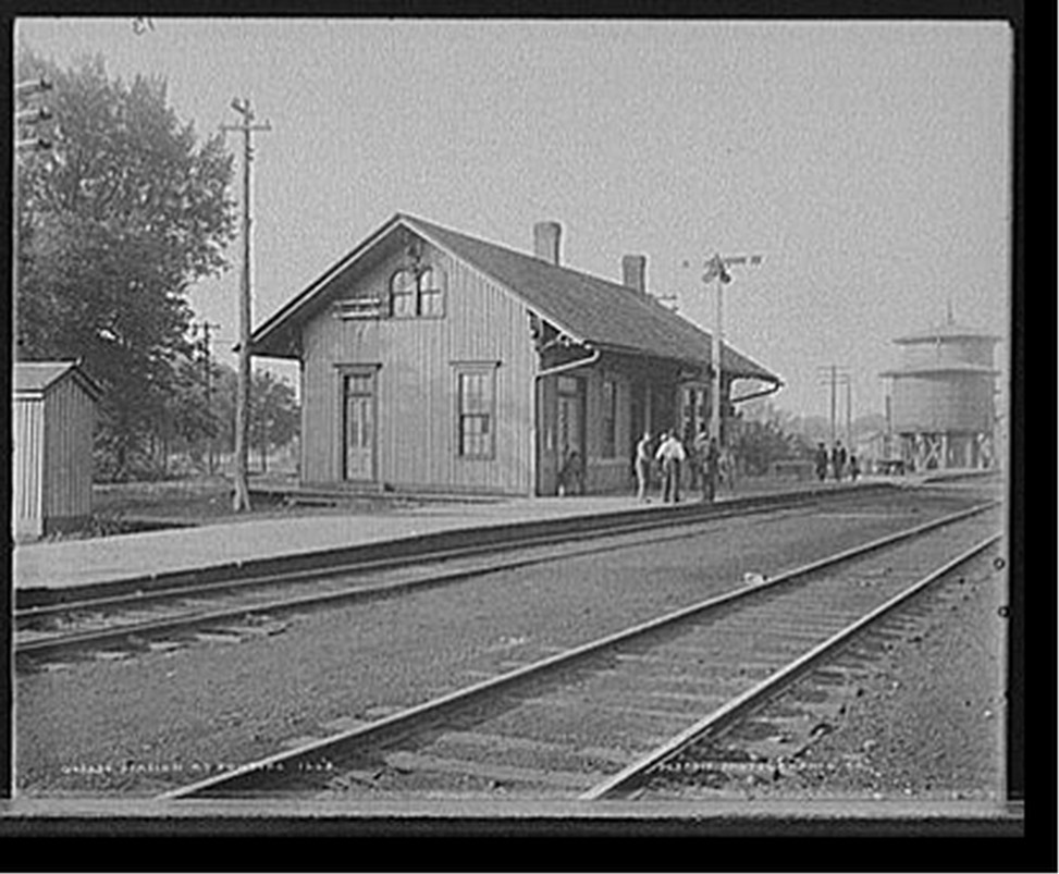 Station at Pontiac, Ill's., [between 1900 and 1905] — historic photograph