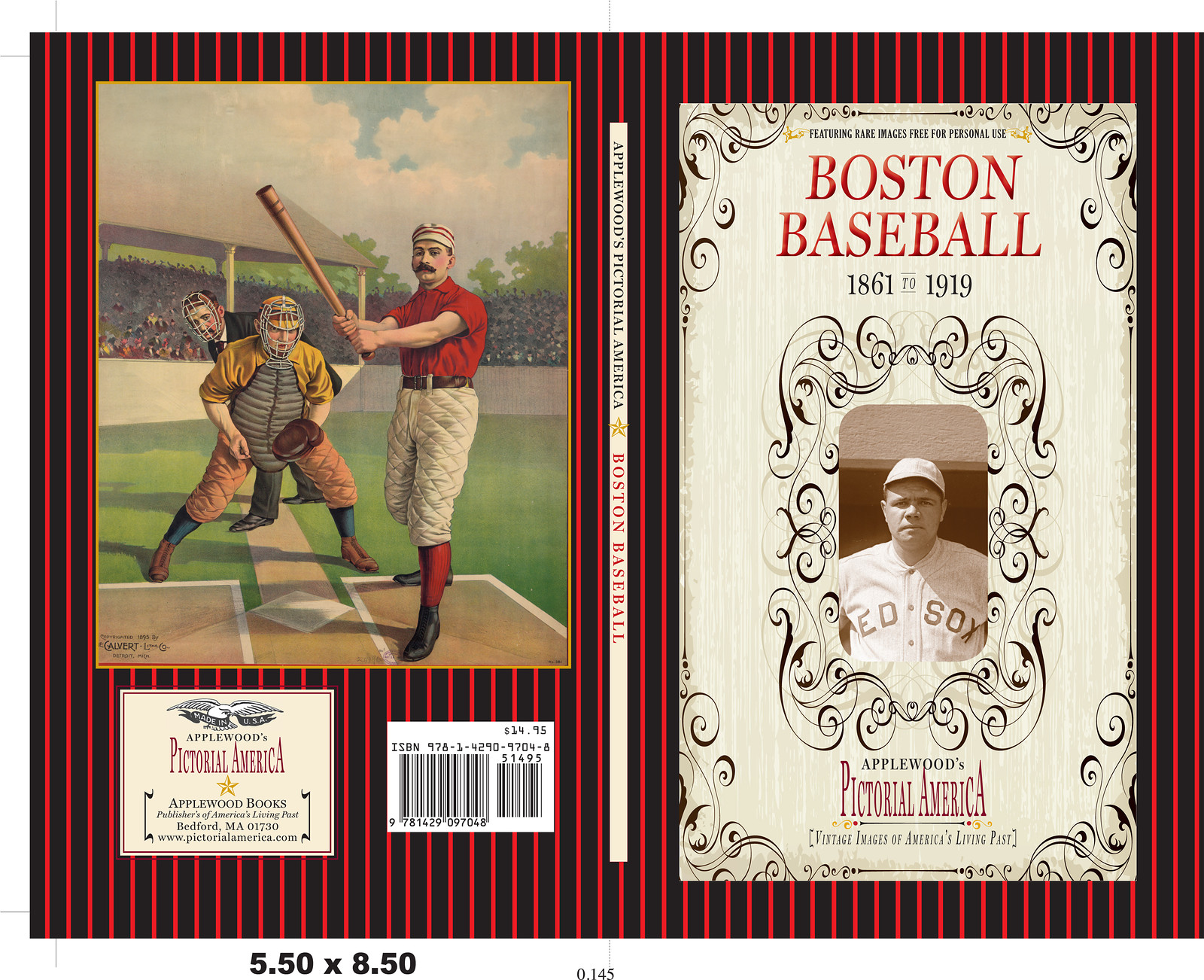 Boston Baseball, 1861 to 1919, Applewood's Pictorial America book cover — historic image