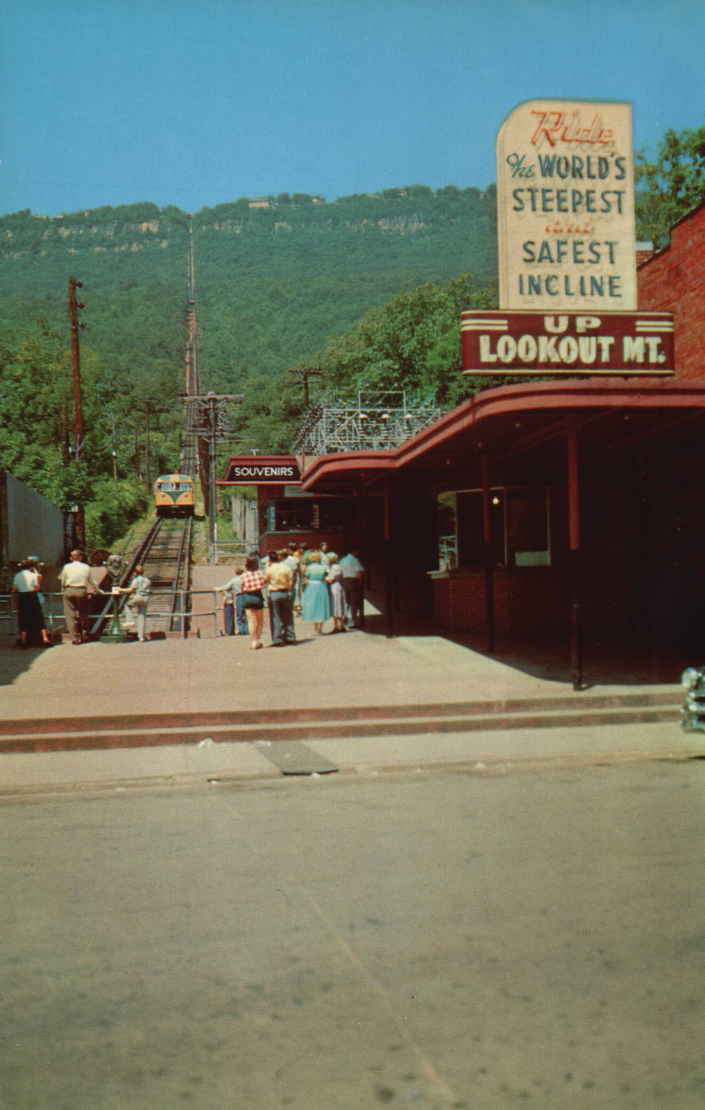 incline postcard — vintage postcard