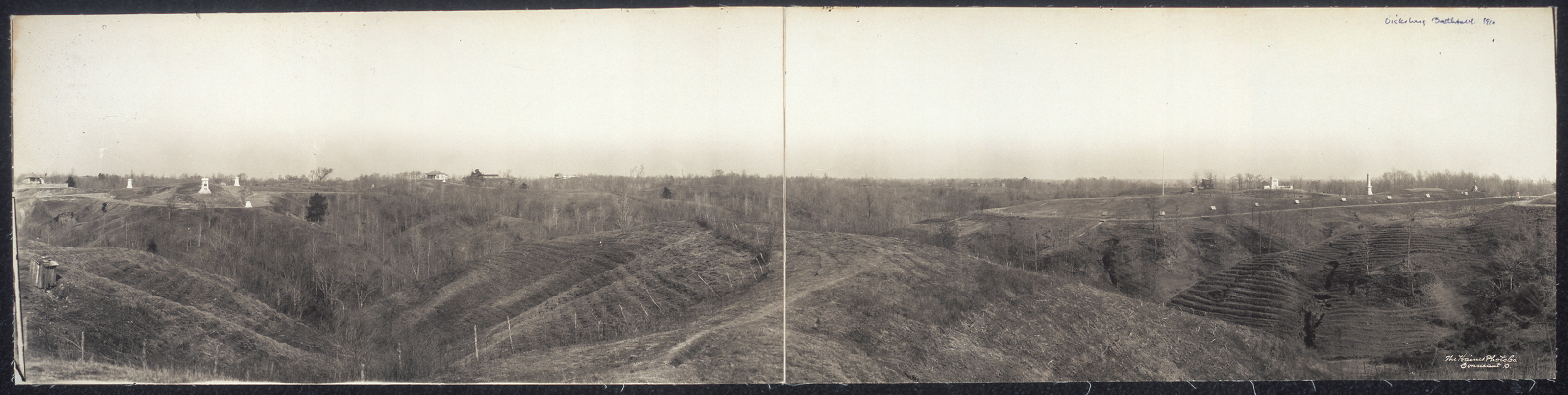 Panorama 4, battlefield, Vicksburg, Mississippi, 1910, 1910 — historic image