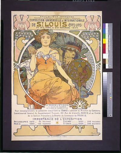 Exposition Universelle & Internationale de St. Louis (États-Unis) du 30 Avril au 30 Novembre 1904 / Mucha.