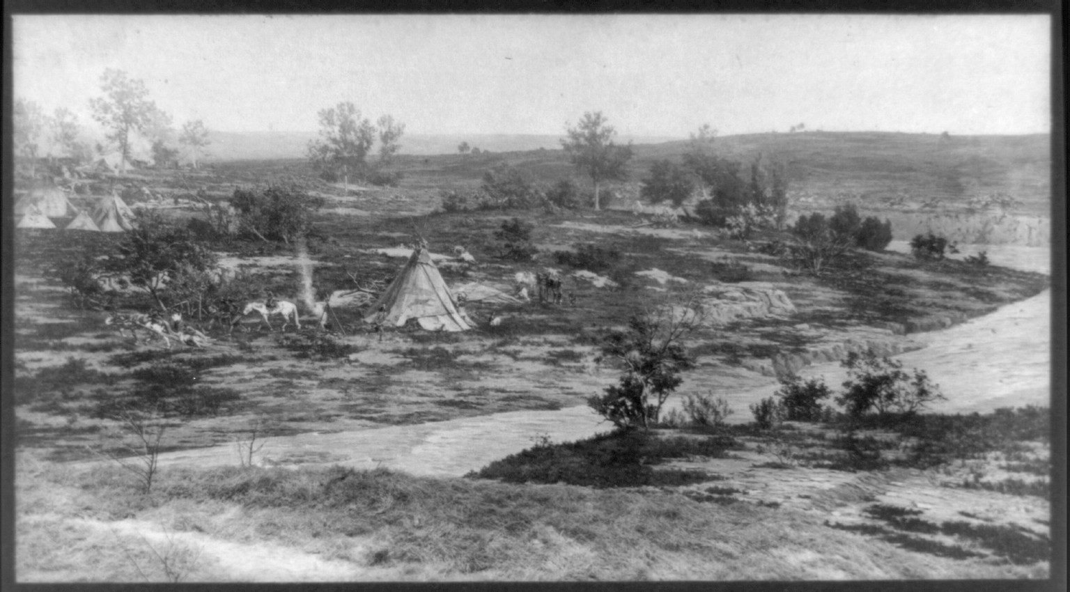 Scenes from Custer's Last Fight in Boston Cyclorama Co., 1889 May 27. — historic photograph