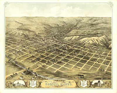 Council Bluffs, Iowa, 1868