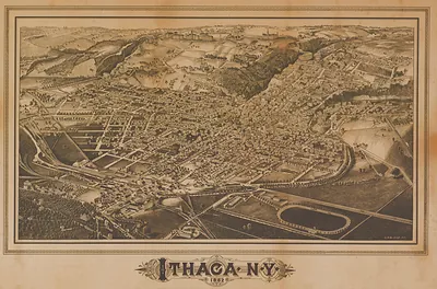 Bird's-eye view of Ithaca, N.Y., 1882