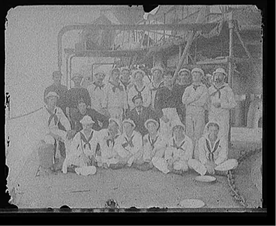 [Group on U.S.S. Nahant, New York Naval Reserves]