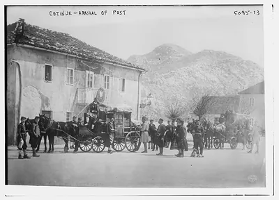 Cetinje -- arrival of post