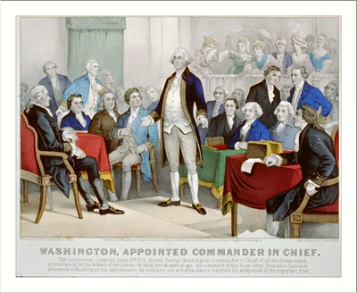 Washington, appointed Commander in Chief