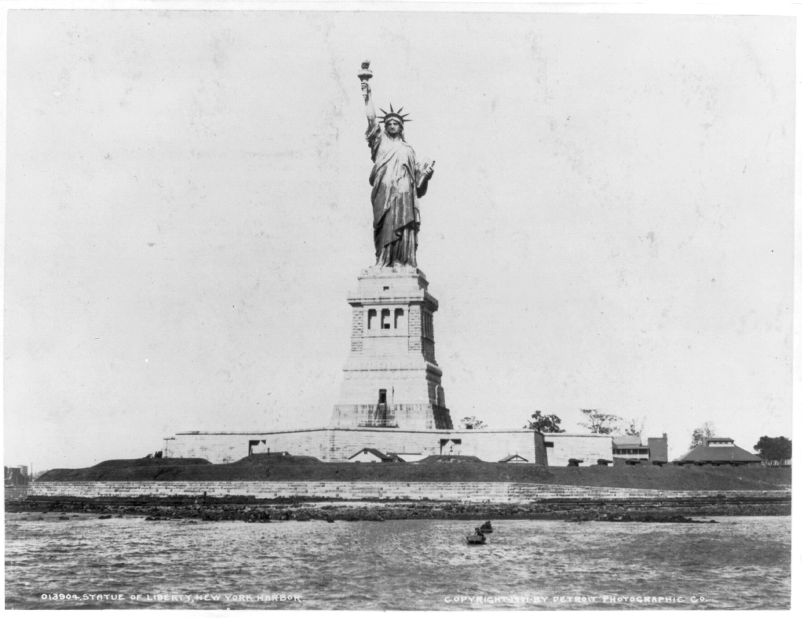 Statue of Liberty, New York Harbor, c1901. — historic photograph