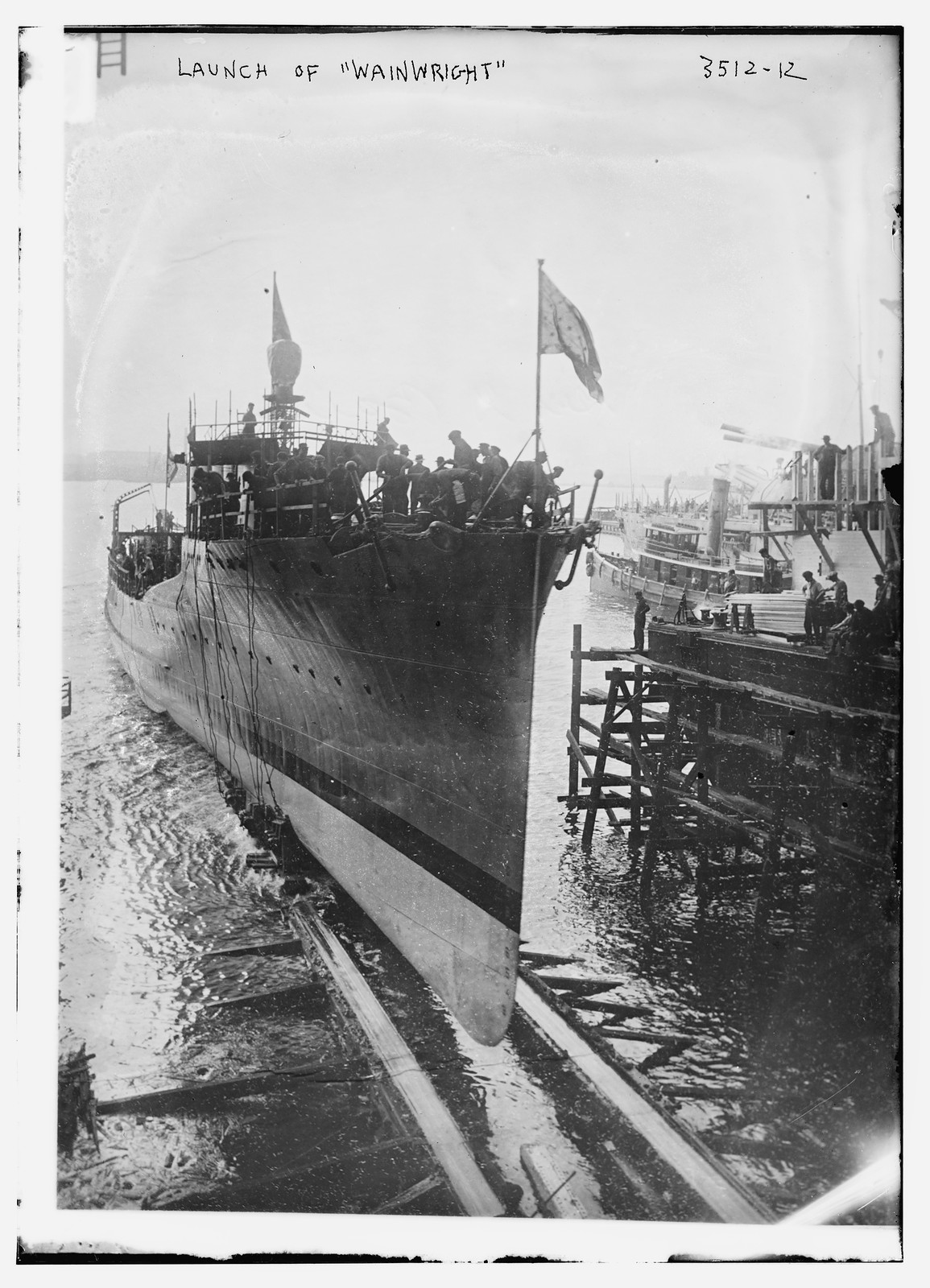 Launch of WAINWRIGHT, n/a — historic photograph