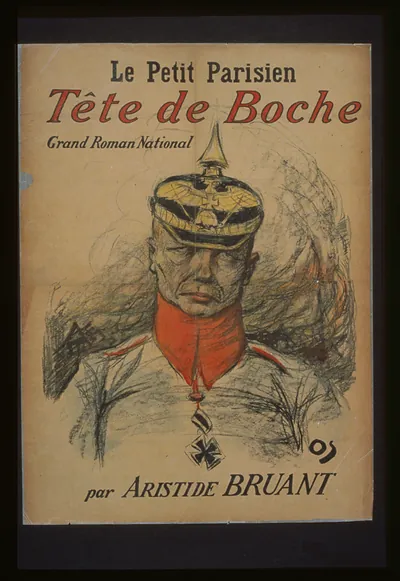 Le Petit parisien. Tecircte de Boche grand roman national par Aristide Bruant