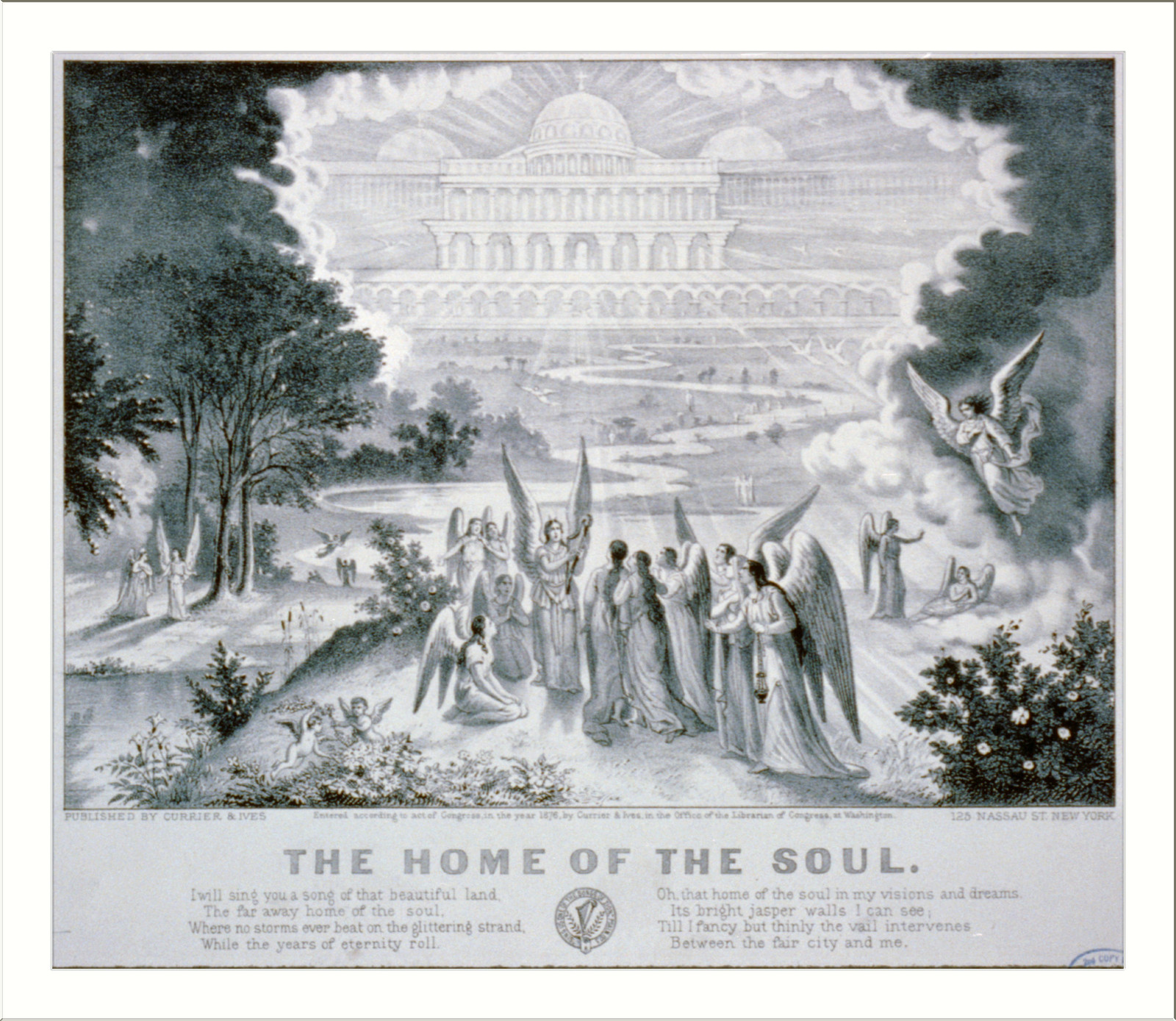 The home of the soul, New York : Published by Currier & Ives, c1876. — antique lithograph