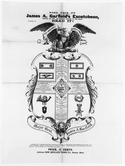 James A. Garfield's escutcheon,...