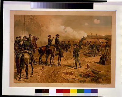Siege of Atlanta / Thulstrup ; fac-simile print by L. Prang & Co.