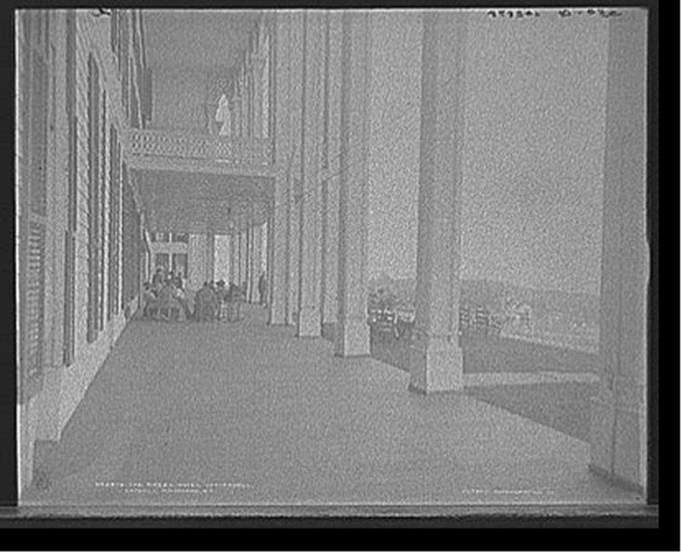The Piazza, Hotel Kaaterskill, Catskill Mountains, N.Y., [between 1900 and 1905] — historic photograph