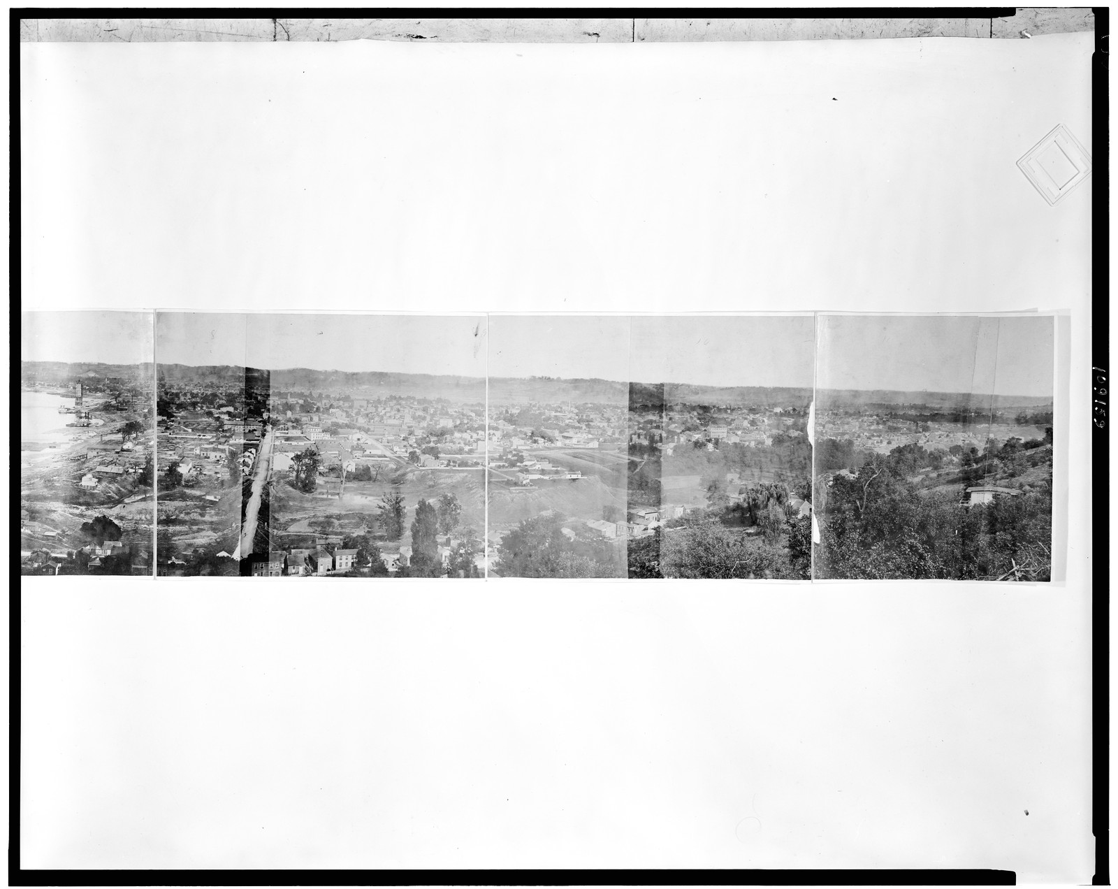 [Photographic view of Cincinnati, Covington and Newport], c1866. — historic photograph