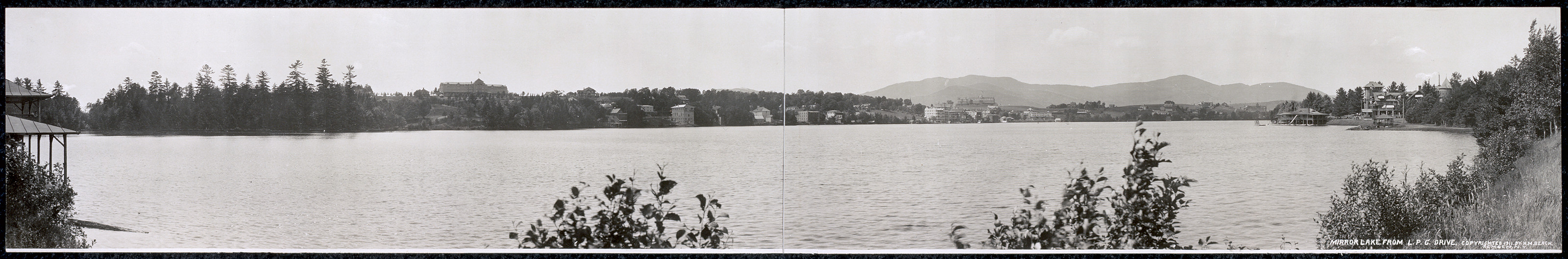 Mirror Lake from L.P.C. Drive, New York, 1911, 1911 — historic image