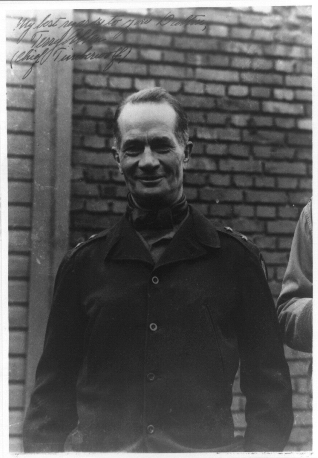 [Terry Allen, half-length portrait, facing left, in uniform], [between 1930 and 1950] — historic photograph