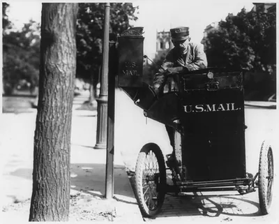 Motorcycle postman