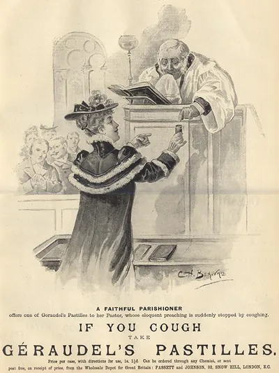 A Faithful Parishioner Offers Geraudel's Pastilles to Her Pastor